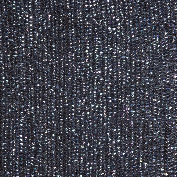 Retrofete black sequin duster jacket / midi wrap dress - Small - Picture 3 of 8